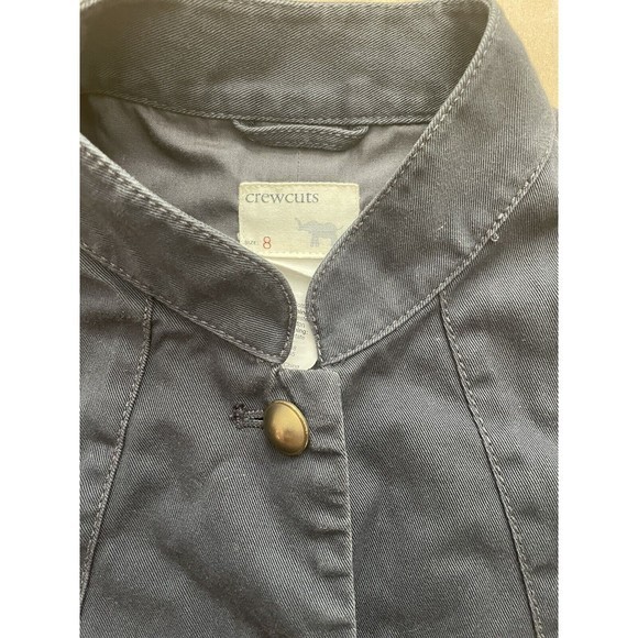 Crewcuts Girls Size 8 Gray Military Jacket With‎ Ruffles And Gold Buttons - Picture 4 of 4
